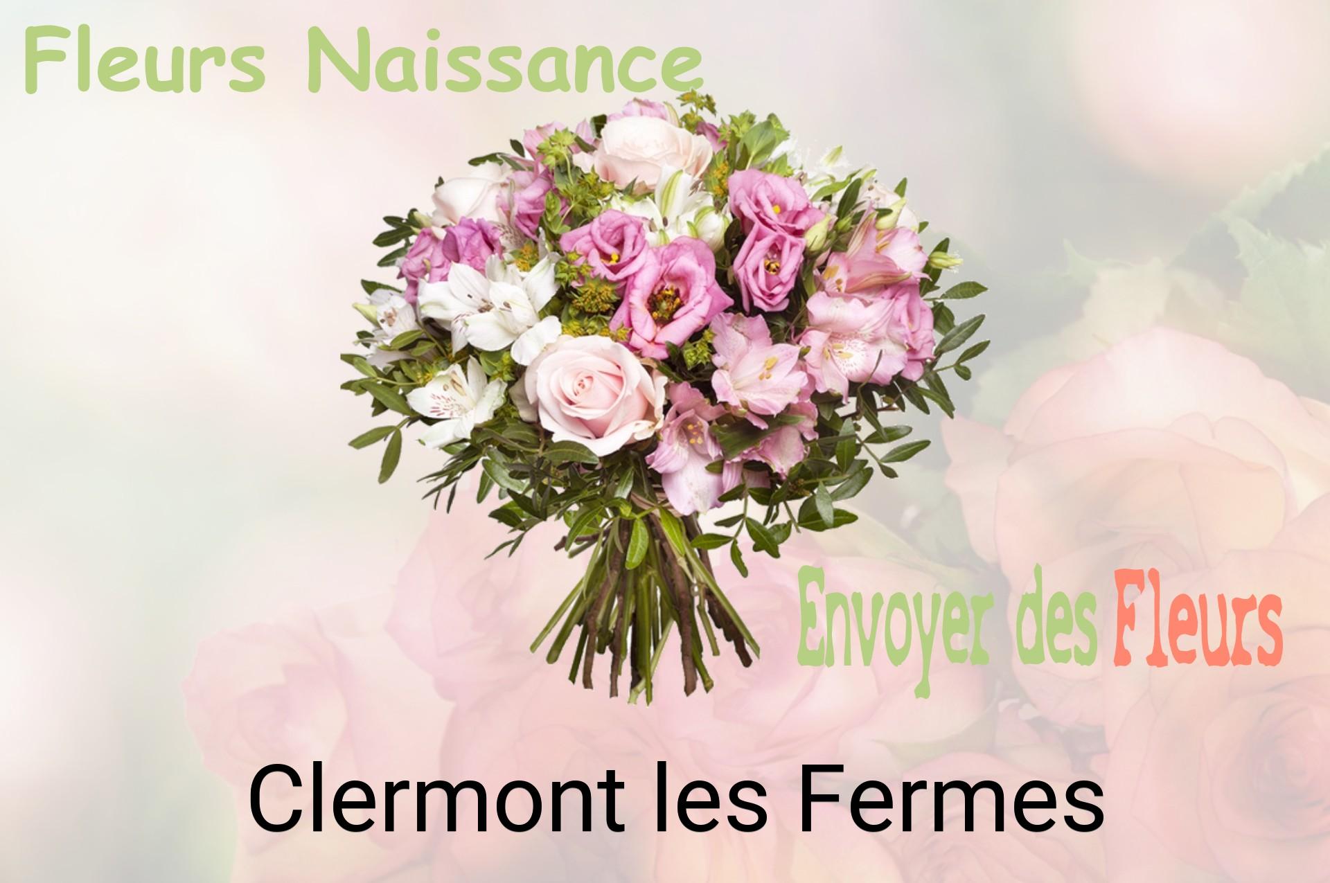 Bouquet de fleurs de naissance livré à Clermont-les-Fermes